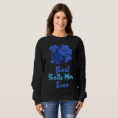 Sweatshirt Betta Maman Ever Bleue Betta Fish Maman (Devant entier)