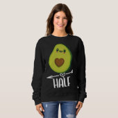 Sweatshirt Better Half Couple Sliced Avocado  Valentine s Day (Devant entier)