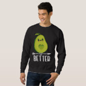 Sweatshirt Better Half Couple Sliced Avocado Valentine's Day (Devant entier)