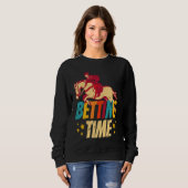Sweatshirt Betting Time Horse Racing Betting (Devant entier)