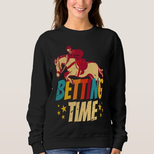 Sweatshirt Betting Time Horse Racing Betting (Devant)