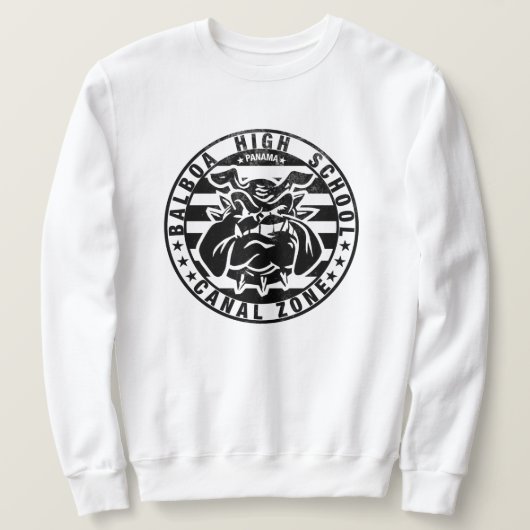 Sweatshirt BHS Bulldogs (patiné - noir) (Design devant)