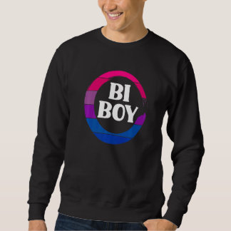 Sweatshirt Bi Boy Funny Bi Pride Flag Bisexual Premium