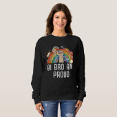 Sweatshirt Bi Bro And Proud Bisexual Rainbow Pride Bisexualit (Devant entier)
