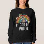 Sweatshirt Bi Bro And Proud Bisexual Rainbow Pride Bisexualit (Devant)