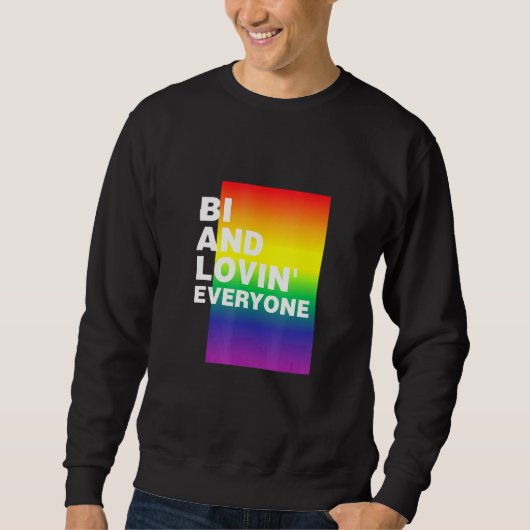 Sweatshirt Bi Et Aimer Tout Le Monde Lgbtq Pride Bi Pride Bi (Devant)