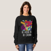 Sweatshirt Bi Hook Or Bi Crook Bisexual Rainbow Pride Bisexua (Devant entier)