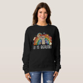 Sweatshirt Bi Is Beautiful Bisexual Rainbow Pride Bisexuality (Devant entier)