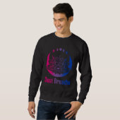 Sweatshirt Bi Pride Subtle Bisexual LGBTQ Gay Pride Yoga Moon (Devant entier)