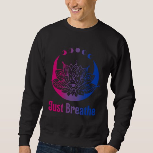 Sweatshirt Bi Pride Subtle Bisexual LGBTQ Gay Pride Yoga Moon (Devant)
