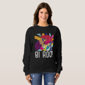 Sweatshirt Bi Rock Bisexual Rainbow Pride March Bisexuality L (Devant entier)