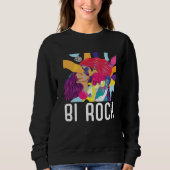 Sweatshirt Bi Rock Bisexual Rainbow Pride March Bisexuality L (Devant)