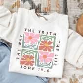 Sweatshirt Bible florale Verse Femmes