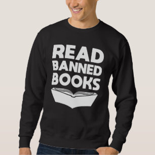 Sweatshirt Bibliophile amateur de littérature lisant des livr