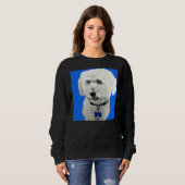 Sweatshirt Bichon Bleu (Devant entier)