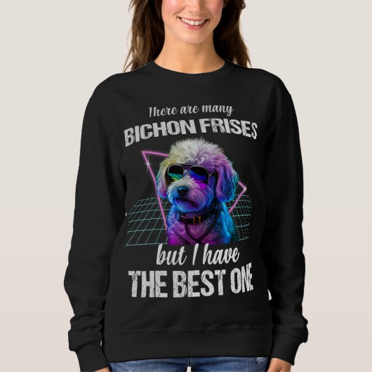 Sweatshirt Bichon Frise Chien Bichon Frises (Devant)