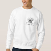 Sweatshirt Bichon Frise Chien Dessin main personnalisé (Devant)