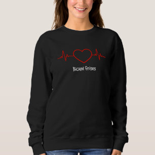 Sweatshirt Bichon Frise Heartbeat Love My Chig
