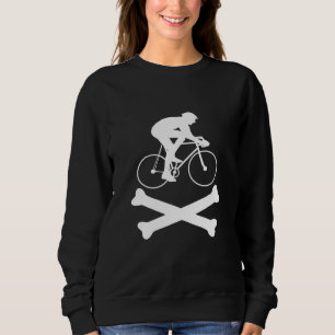 Sweatshirt Bicyclette Crossbones Pas de crâne Pas effrayant G