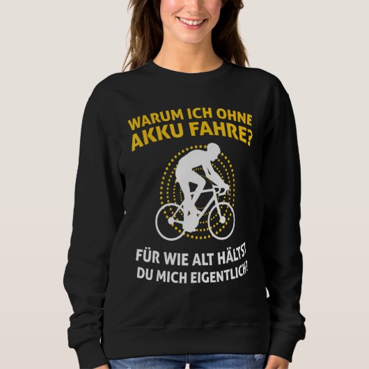 Sweatshirt Bicyclette sans batterie dit (Devant)