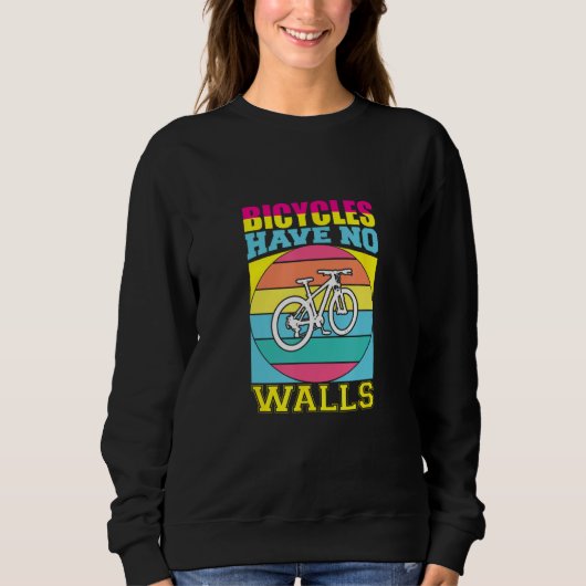 Sweatshirt Bicycling Biker Cyclist Athlete marathon Bicycle (Devant)