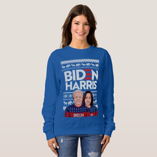 SWEATSHIRT BIDEN HARRIS UGLY SWEATER (Devant entier)