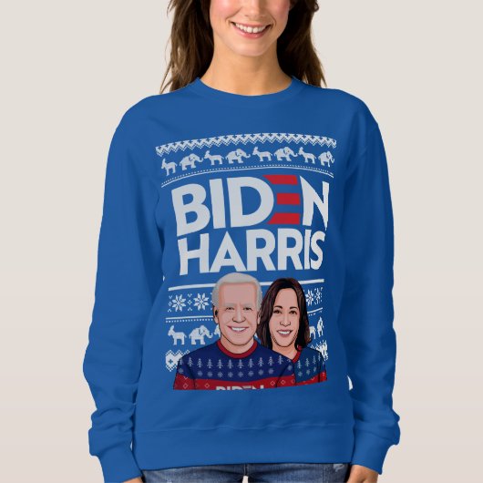 SWEATSHIRT BIDEN HARRIS UGLY SWEATER (Devant)
