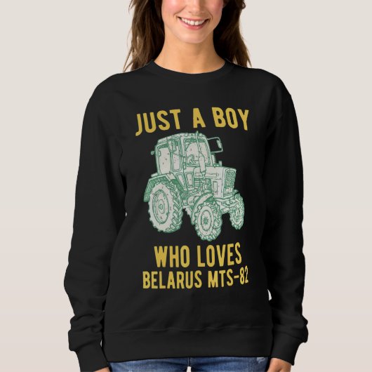 Sweatshirt Biélorussie Tracteur agricole (Devant)