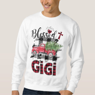 Sweatshirt Bienheureux Gigi Noël rouge