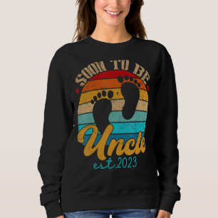 Sweatshirt Bientôt Être Oncle 2023 Sexe Révéler Pap Première