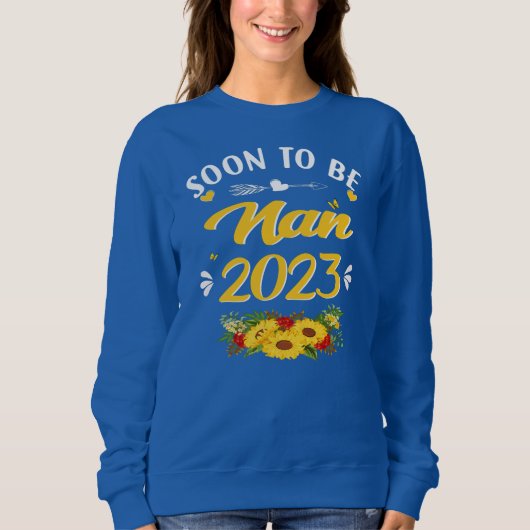 Sweatshirt Bientôt Nan 2023 Fête des mères de tournesol (Devant)