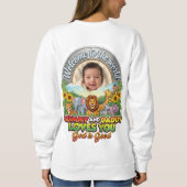 Sweatshirt Bienvenue dans le Monde (Dos)