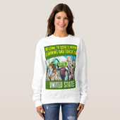 Sweatshirt Bienvenue dans le monde de l'apprentissage et de l (Devant entier)