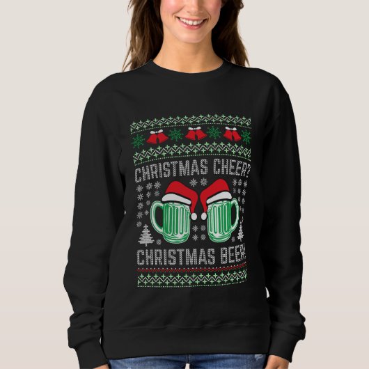 Sweatshirt Bière de Noël | Fête de Vacances Drôle (Devant)
