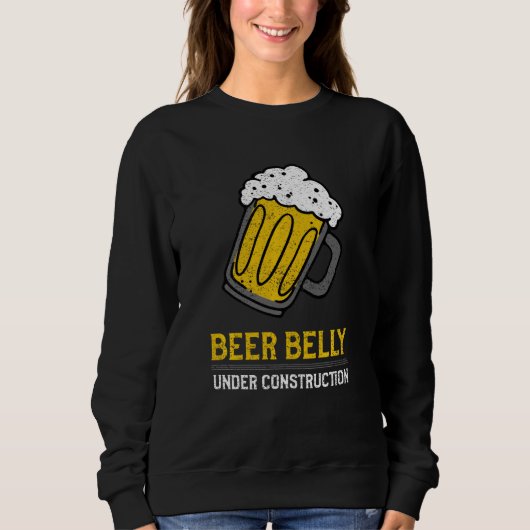 Sweatshirt Bière en construction Équipe de table de table (Devant)