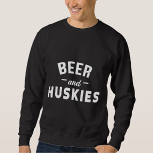 Sweatshirt Bière Et Huskies