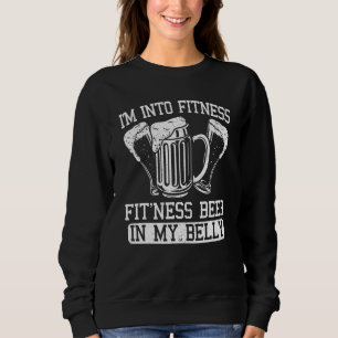 Sweatshirt Bière Fitness Dans Mon Ventre Bière Boire De L'Alc
