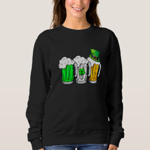 Sweatshirt Bière irlandaise Drapeau Jour de la St Patrick Hom