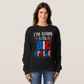 Sweatshirt Big Brother 4th Of July Pregnancy Gender Reveal Fi (Devant entier)