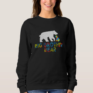 Sweatshirt Big Brother Bear Sensibilisation sur l'autisme Fiè