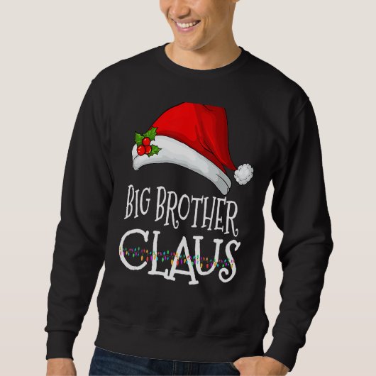 Sweatshirt Big Brother Claus Pajama de Noël Famille Correspon (Devant)