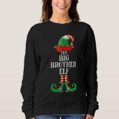 Sweatshirt Big Brother Elf Matching Family Group Christmas Pa (Devant)