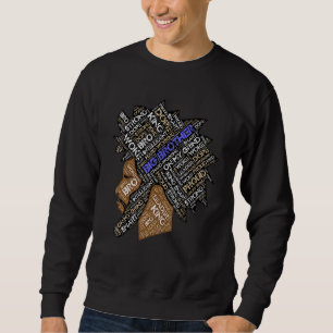 Sweatshirt Big Brother, frère aîné, Africain-Américain Fac