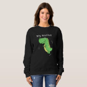 Sweatshirt Big Brother Funny T Rex Dinosaur Pour Les Garçons (Devant entier)