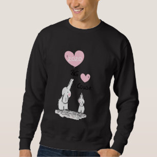 Sweatshirt Big Cousin 2020 Jote Elephants Idea Toddler Girls