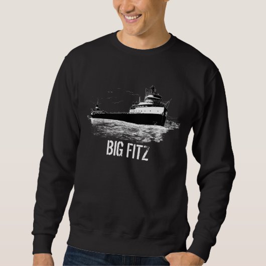 Sweatshirt "BIG FITZ" ~ Le célèbre Edmund Fitzgerald (Devant)