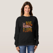 Sweatshirt Big Floppa mème mignonne caracal chat zip (Devant entier)
