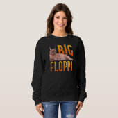 Sweatshirt Big Floppa mème mignonne chat caracal (Devant entier)