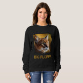 Sweatshirt Big Floppa mème mignonne chat caracal (Devant entier)