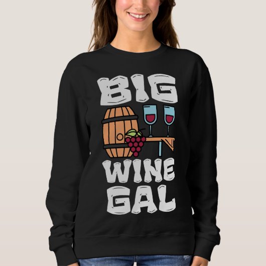 Sweatshirt Big Wine Gal (Devant)